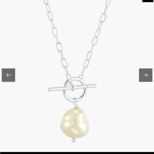Center Attention Pendant Necklace new elite sterling silver and pearl necklace.
